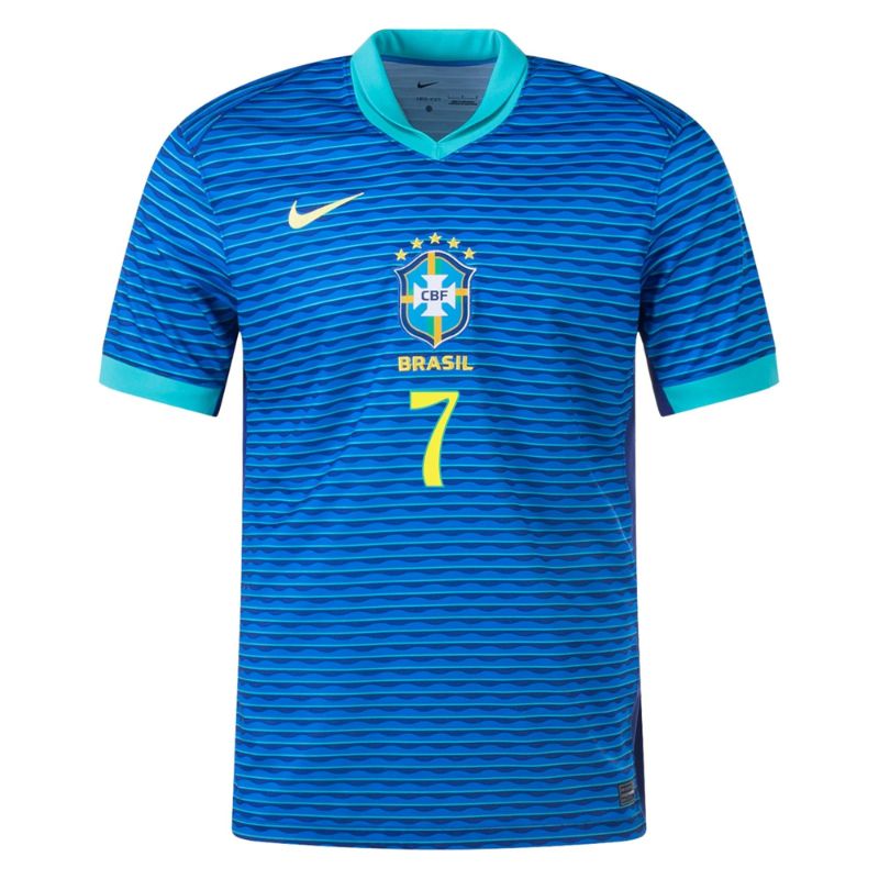 Brazil 2024 Away Jersey Vini Jr. #7 front