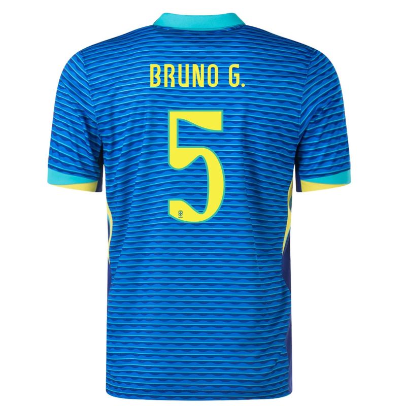 Brazil 2024 Away Jersey Bruno Guimaraes #5