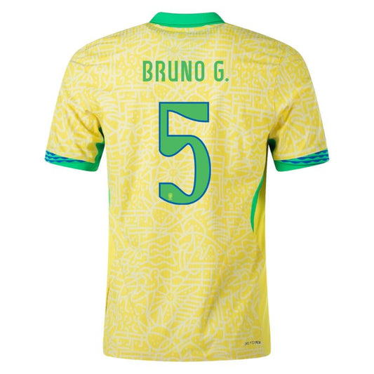 Brazil 2024 Home Jersey Bruno Guimaraes #5