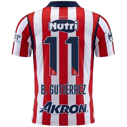 Chivas De Guadalajara 26/27 Home Jersey B. Gutiérrez #11