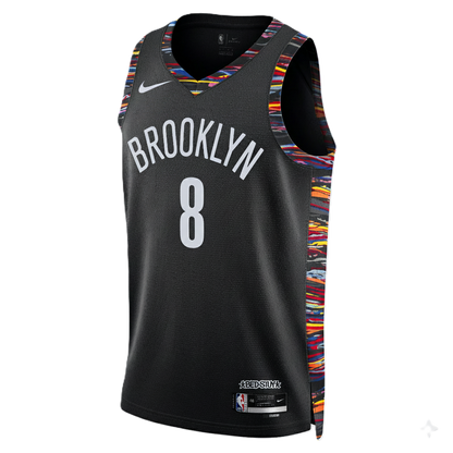 Brooklyn Nets Black 2025-2026 City Edition Jersey Egor Dёmin #8