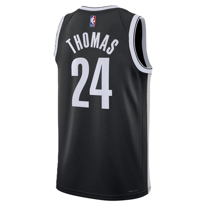 Brooklyn Nets Black Icon Jersey Cam Thomas #24