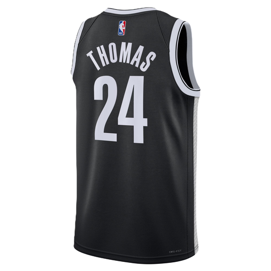 Brooklyn Nets Black Icon Jersey Cam Thomas #24