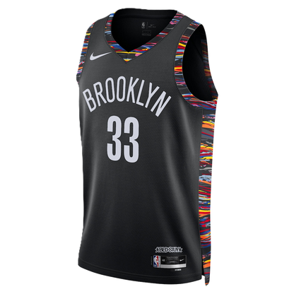 Brooklyn Nets Black 2025-2026 City Edition Jersey Nicolas Claxton #33