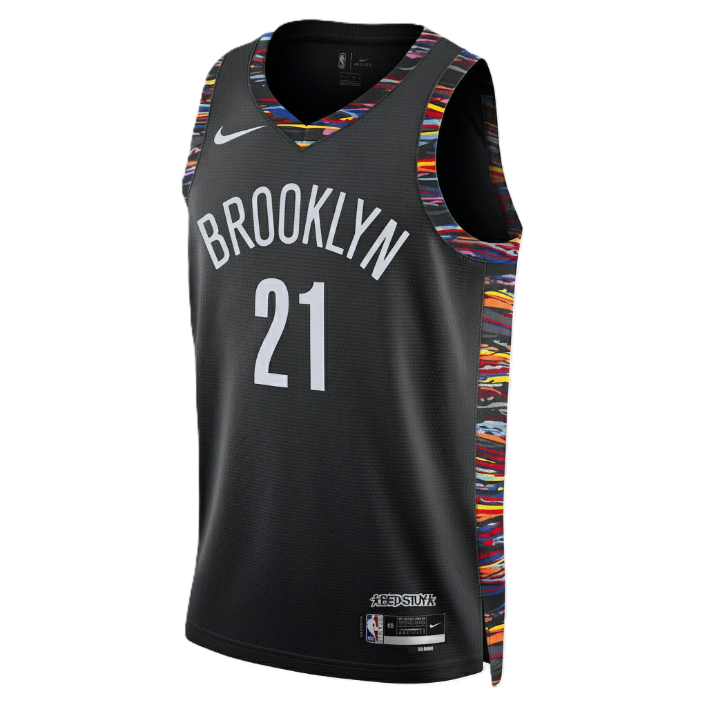 Brooklyn Nets Black 2025-2026 City Edition Jersey Noah Clowney #21
