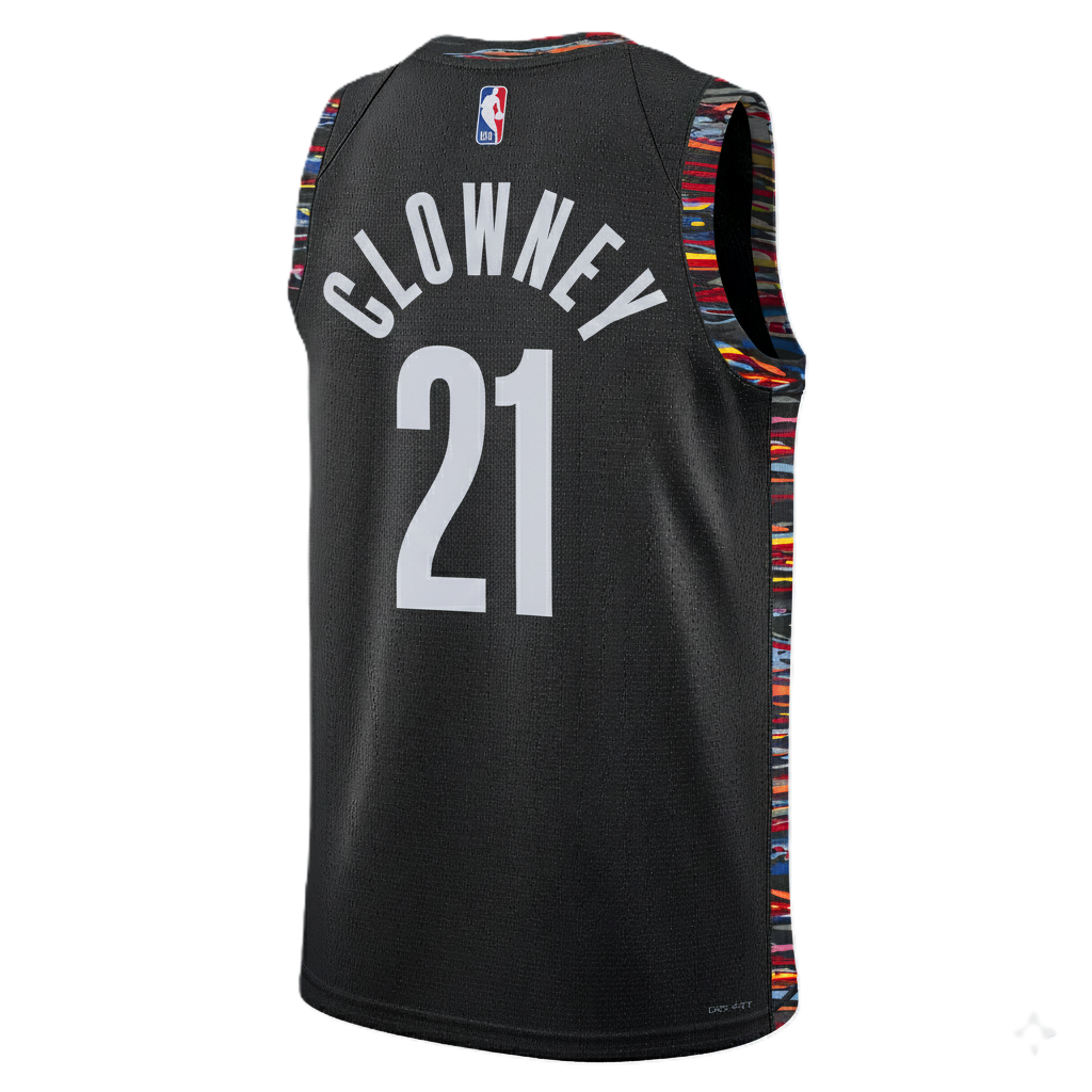 Brooklyn Nets Black 2025-2026 City Edition Jersey Noah Clowney #21