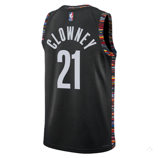 Brooklyn Nets Black 2025-2026 City Edition Jersey Noah Clowney #21