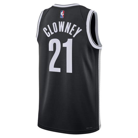 Brooklyn Nets Black Icon Jersey Noah Clowney #21