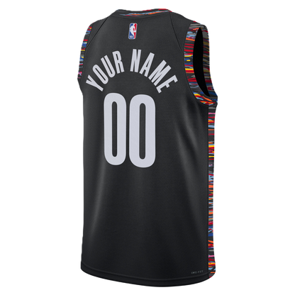 Brooklyn Nets Black 2025-2026 City Edition Jersey Custom