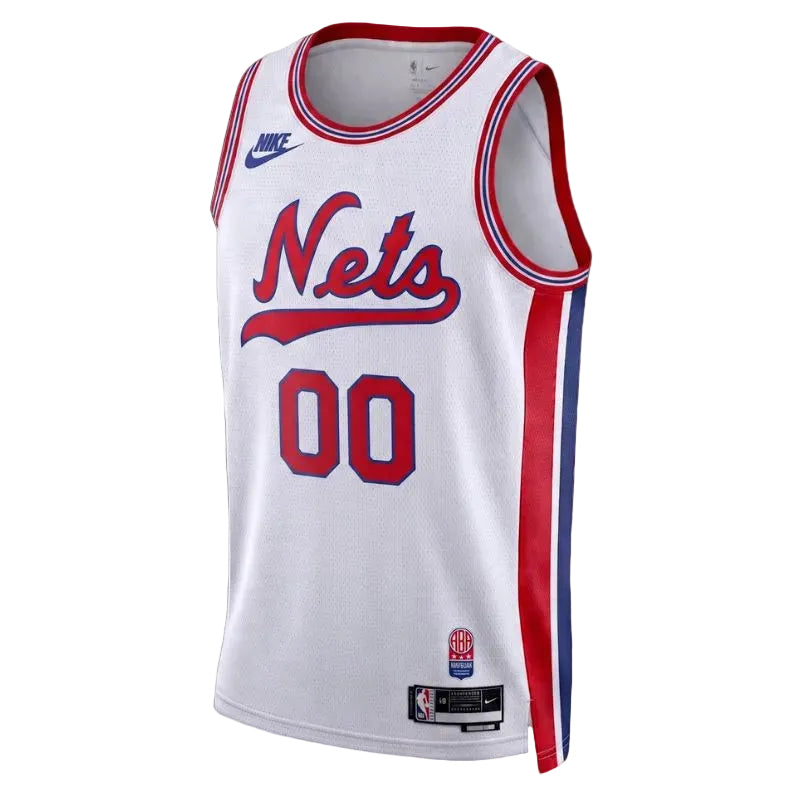 Brooklyn Nets White Classic Edition Jersey Custom front