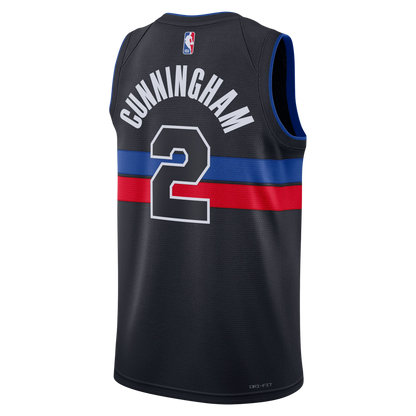 Detroit Pistons Black Statement Jersey Cade Cunningham #2