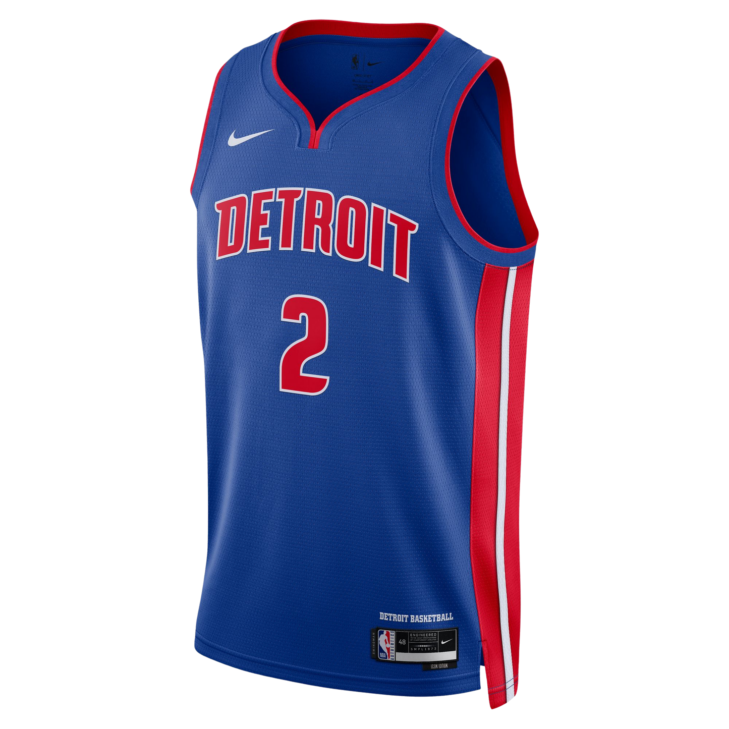 Detroit Pistons Blue Icon Jersey Cade Cunningham #2