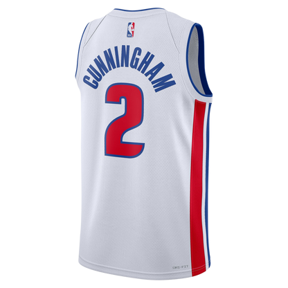 Detroit Pistons White Association Jersey Cade Cunningham #2