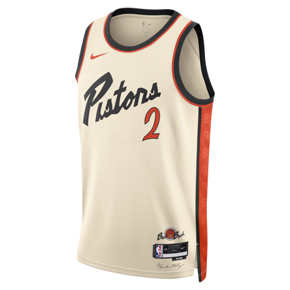 Detroit Pistons White City Edition Jersey Cade Cunningham #2