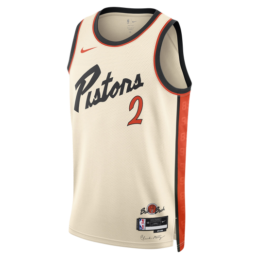 Detroit Pistons White City Edition Jersey Cade Cunningham #2