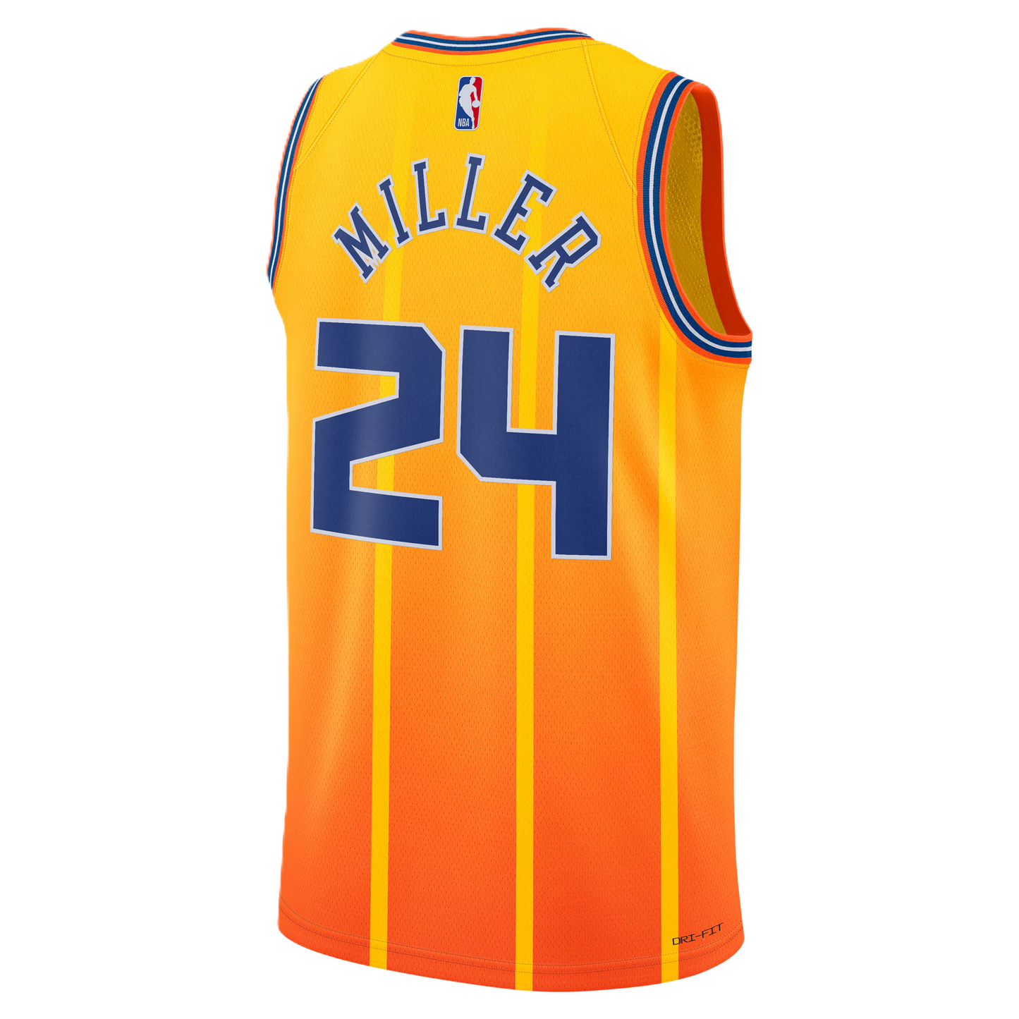Charlotte Hornets Gold 2025-2026 City Edition Jersey Brandon Miller #24