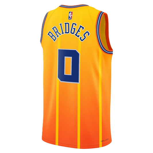 Charlotte Hornets Gold 2025-2026 City Edition Jersey Miles Bridges #0