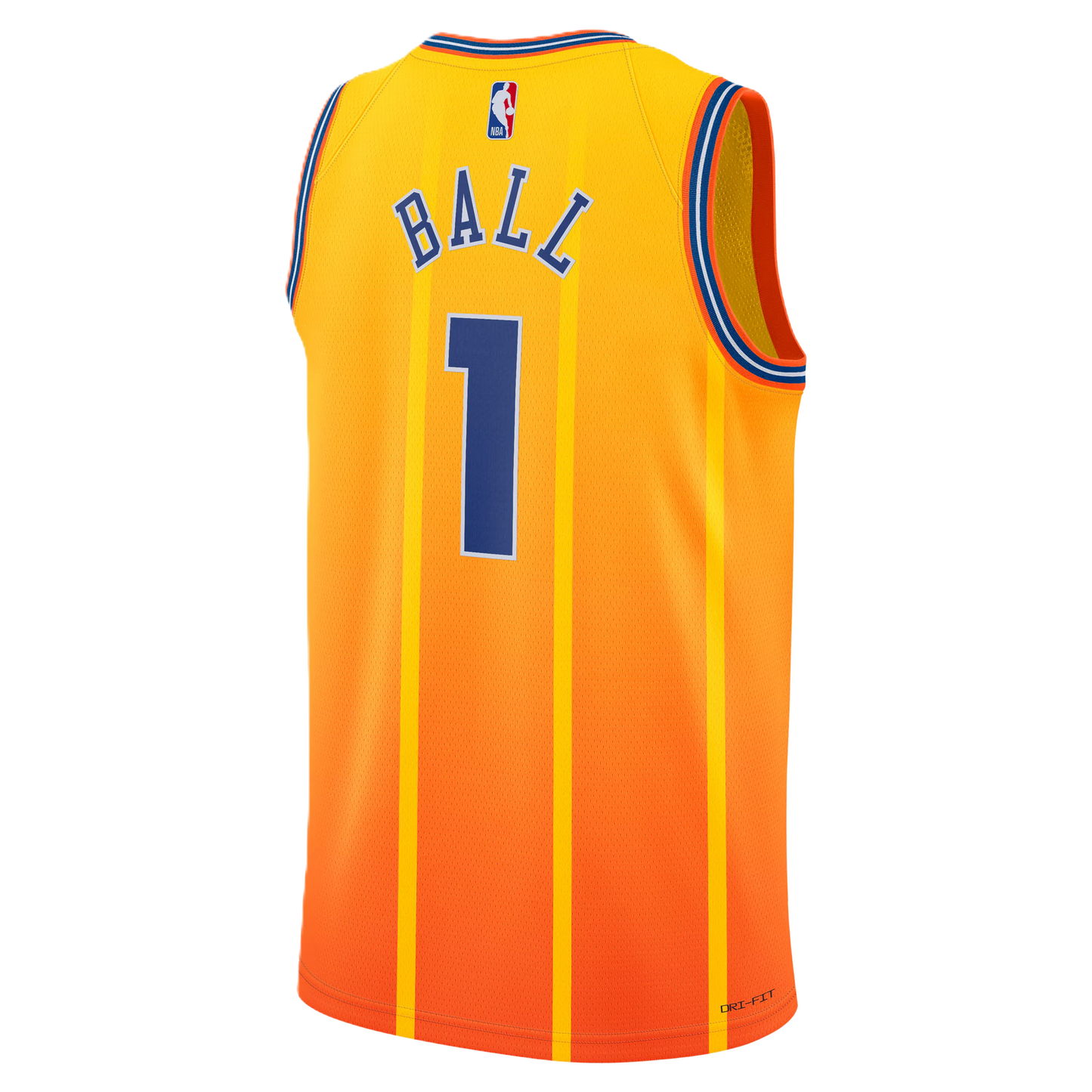 Charlotte Hornets Gold 2025-2026 City Edition Jersey  LaMelo Ball #1