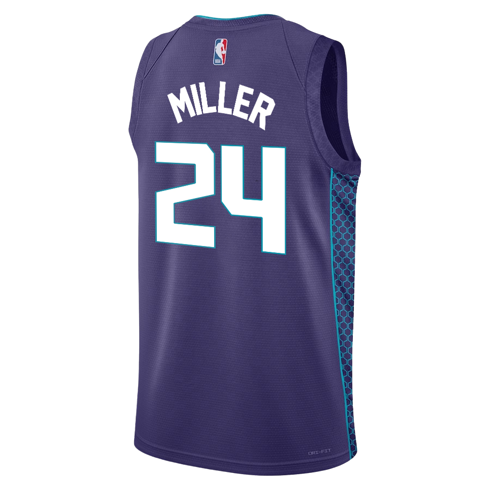 Charlotte Hornets Purple Statement Jersey Brandon Miller #24