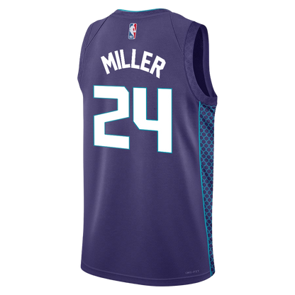 Charlotte Hornets Purple Statement Jersey Brandon Miller #24