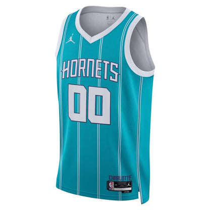 Charlotte Hornets Teal Icon Edition Jersey Custom front