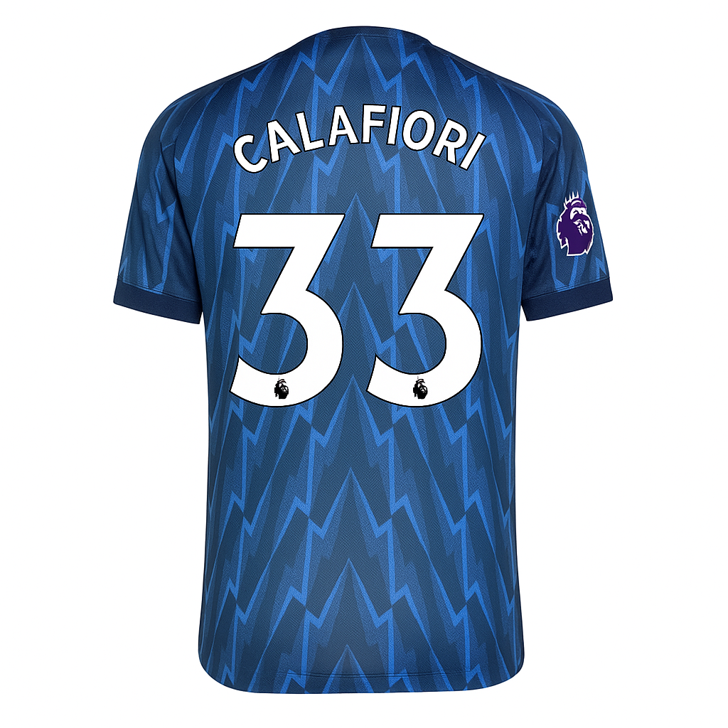 Arsenal Away Jersey 2025/2026 Riccardo Calafiori #33