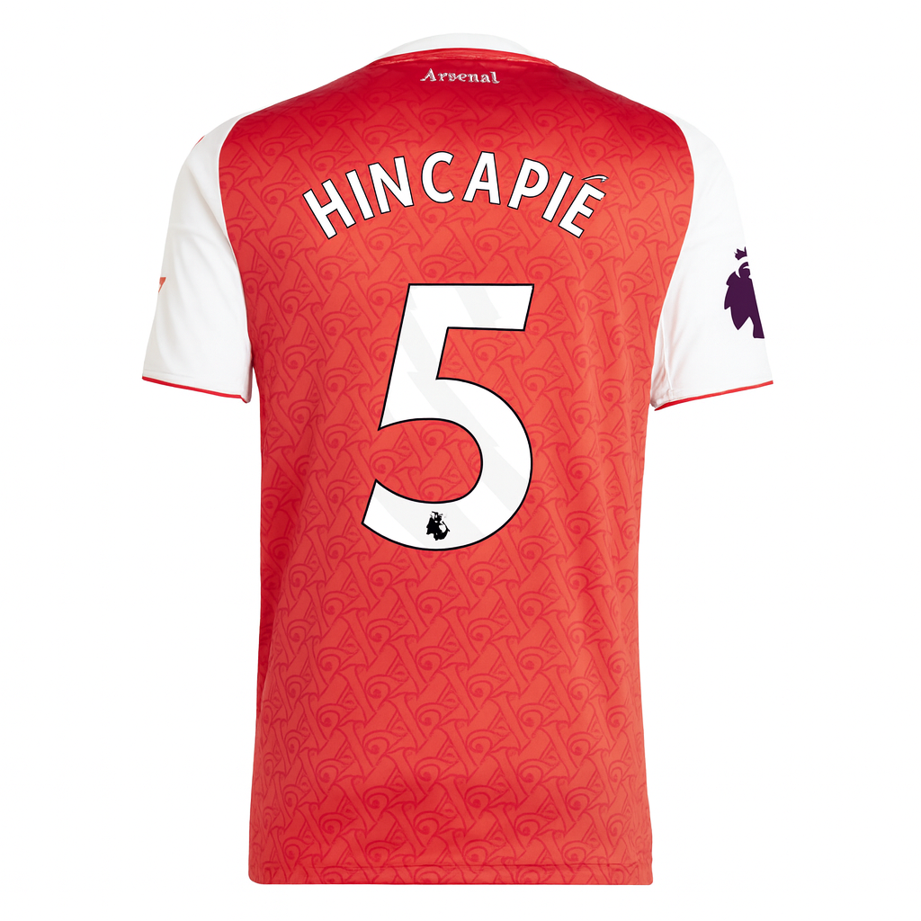 Arsenal 25/26 Home Jersey Piero Hincapie #5 (Red)