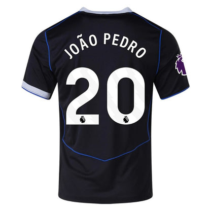 Chelsea 25/26 Third Jersey Joao Pedro #20 (Black) back