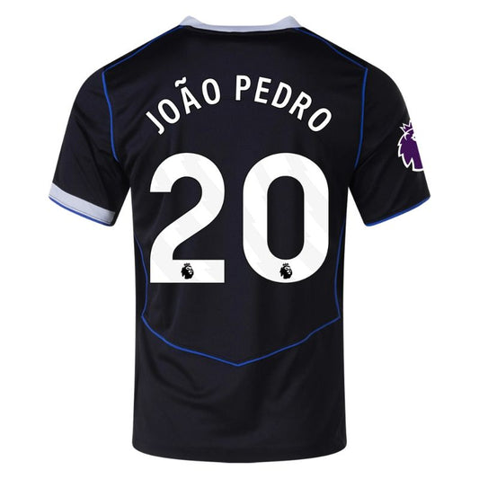 Chelsea 25/26 Third Jersey Joao Pedro #20 (Black) back