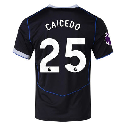 Chelsea 25/26 Third Jersey Moises Caicedo #25 (Black) back
