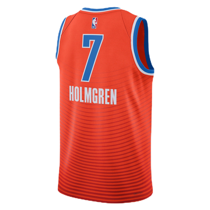 Oklahoma City Thunder Orange Statement Jersey Chet Holmgren #7