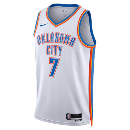 Oklahoma City Thunder White Association Jersey Chet Holmgren #7