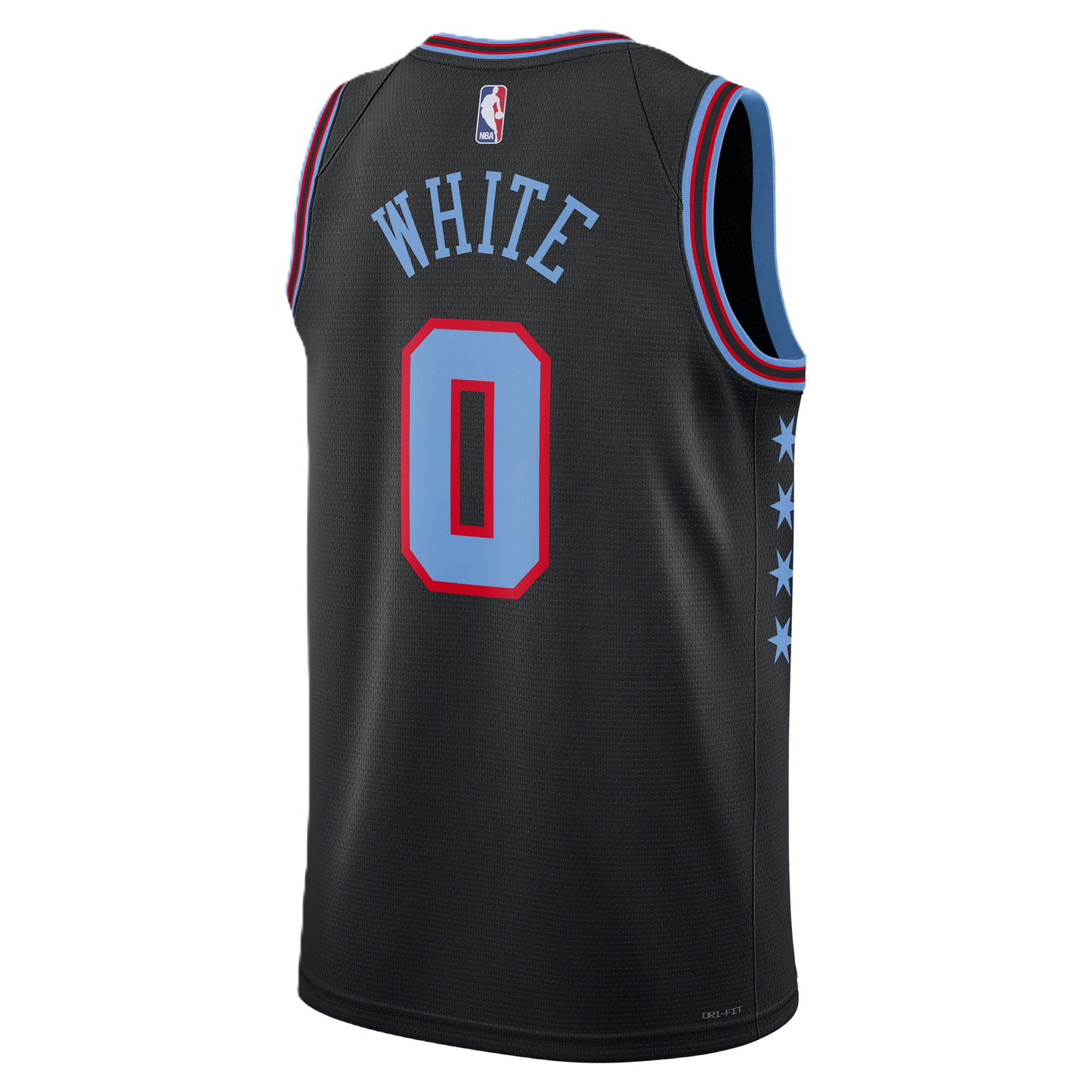 Chicago Bulls Black 2025-2026 City Edition Jersey Coby White #0