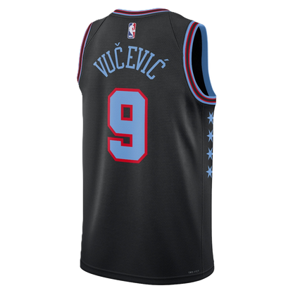 Chicago Bulls Black 2025-2026 City Edition Jersey Nikola Vučević #9