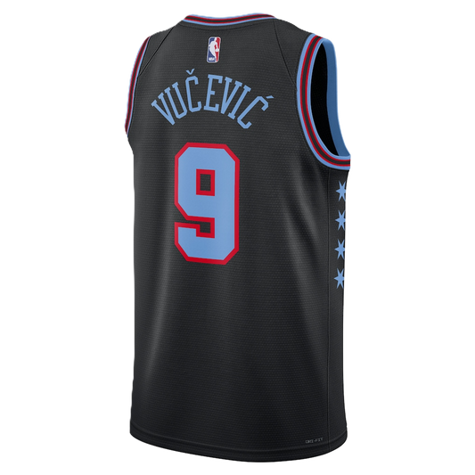 Chicago Bulls Black 2025-2026 City Edition Jersey Nikola Vučević #9