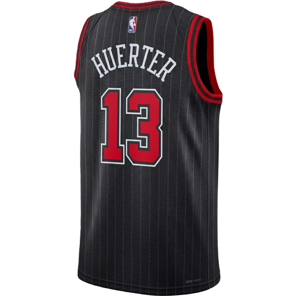Chicago Bulls Black Statement Jersey Kevin Huerter #13