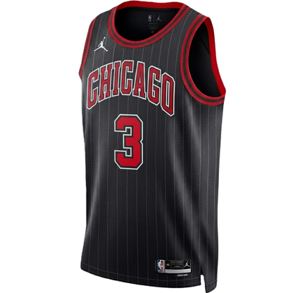 Chicago Bulls Black Statement Jersey Zach Josh Giddey #3