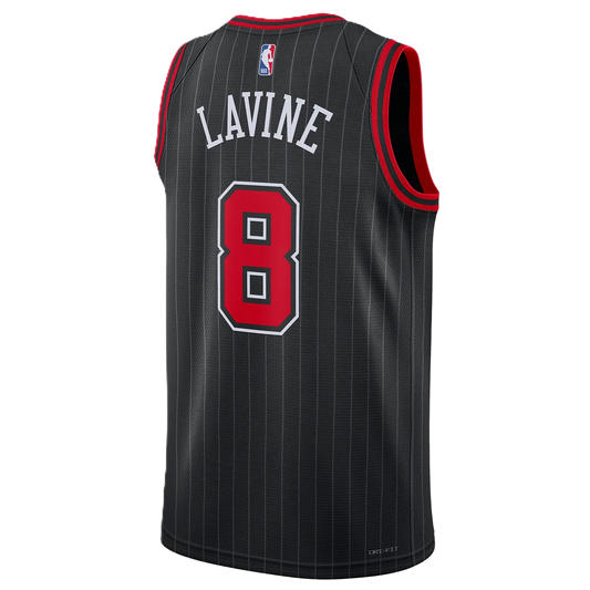Chicago Bulls Black Statement Jersey Zach LaVine #8