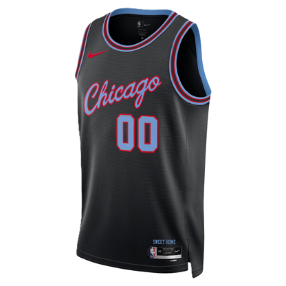 Chicago Bulls Black 2025-2026 City Edition Jersey Custom