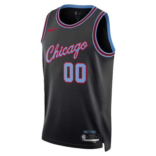 Chicago Bulls Black 2025-2026 City Edition Jersey Custom
