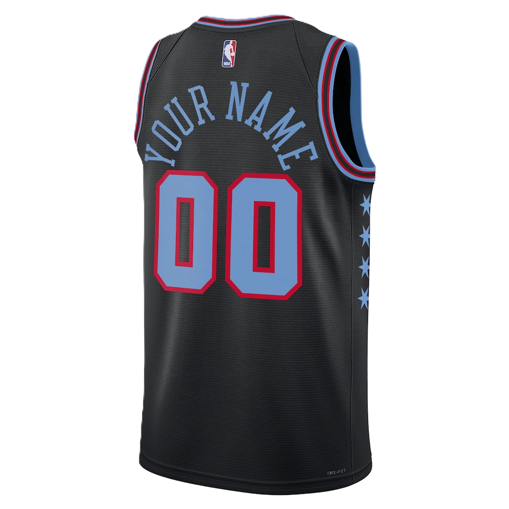 Chicago Bulls Black 2025-2026 City Edition Jersey Custom