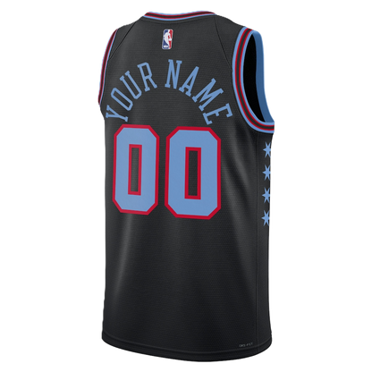 Chicago Bulls Black 2025-2026 City Edition Jersey Custom
