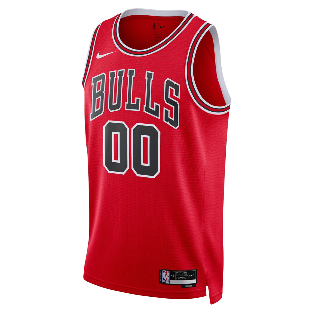 Chicago Bulls Red Icon Edition Jersey Custom front