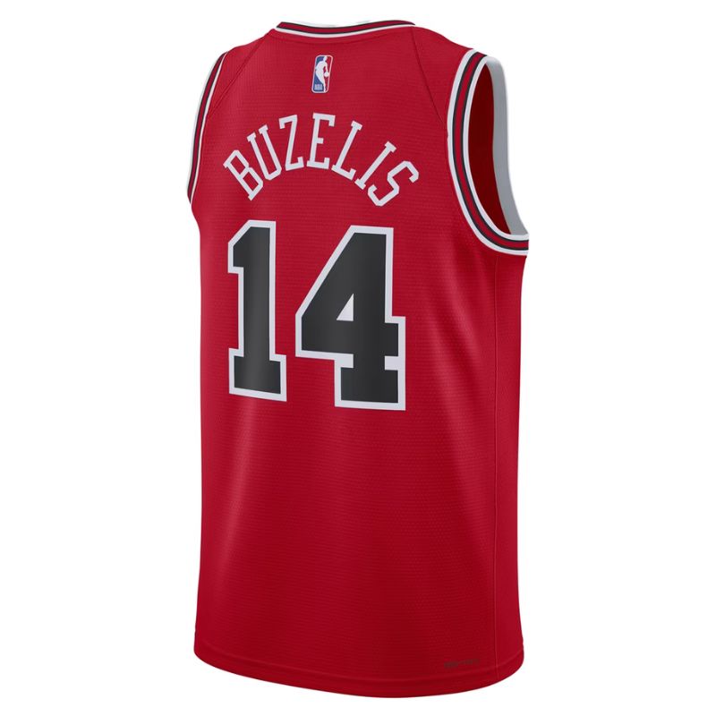 Chicago Bulls Red Icon Edition Jersey Matas Buzelis &nbsp;#14 back