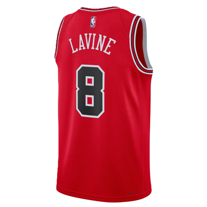 Chicago Bulls Red Icon Jersey Zach LaVine #8
