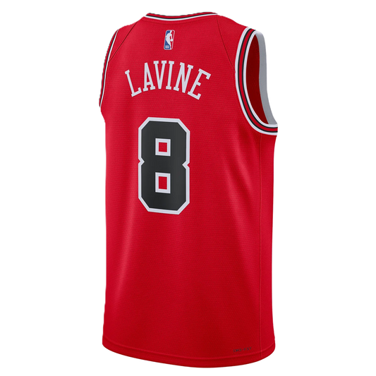Chicago Bulls Red Icon Jersey Zach LaVine #8