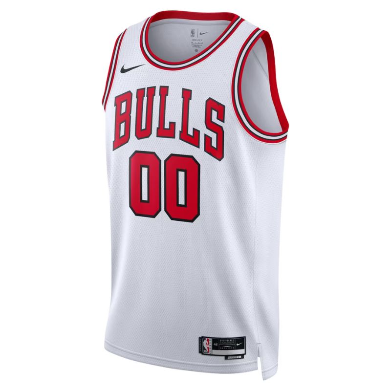 Chicago Bulls White Association Edition Jersey Custom front
