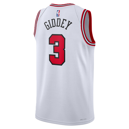 Chicago Bulls White Association Jersey Zach Josh Giddey #3