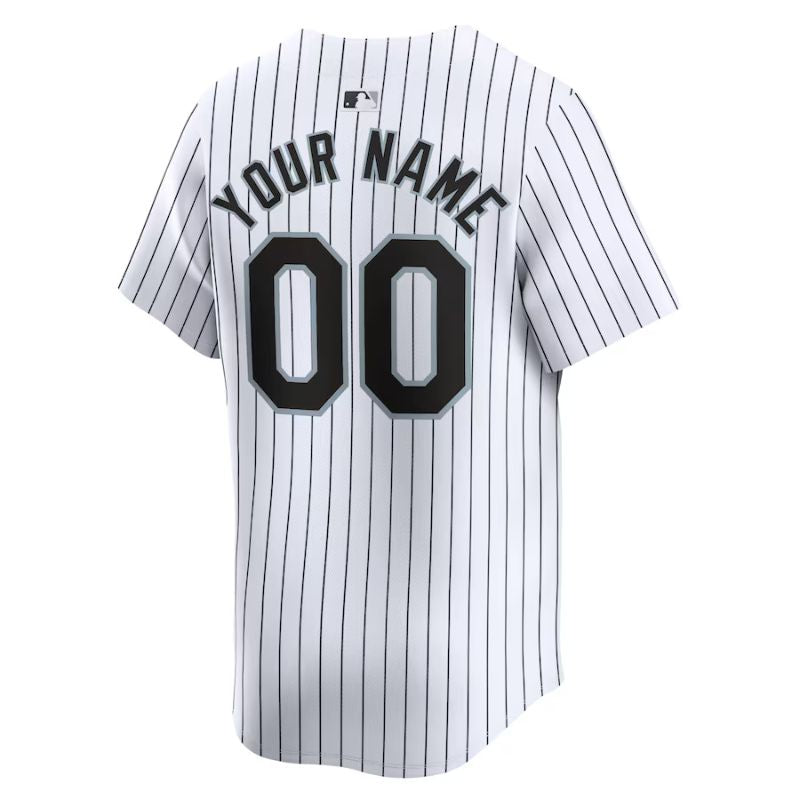 Chicago White Sox Custom Home Jersey back