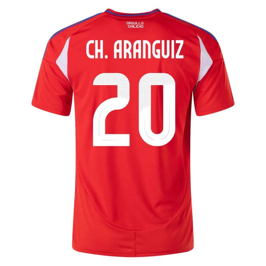 Chile 2024 Home Jersey Charles Aranguiz #20